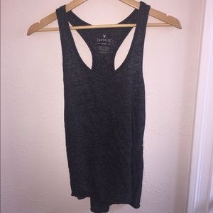 american eagle grey running tank